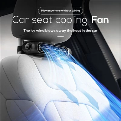 CF07 Ventilador de reposacaps ajustable recarregable de 3 velocitats de cotxe